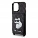 Karl Lagerfeld Saffiano Monogram Crossbody Choupette NFT-fodral till iPhone 14 Pro Max Svart