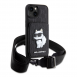 Karl Lagerfeld Saffiano Monogram Crossbody Choupette NFT-fodral till iPhone 14 Svart