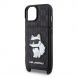 Karl Lagerfeld Saffiano Monogram Crossbody Choupette NFT-fodral till iPhone 14 Svart
