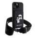 Karl Lagerfeld Saffiano Crossbody Karl och Choupette NFT-fodral till iPhone 14 Svart