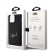 Karl Lagerfeld Saffiano Card Slot Metal Signature Case för iPhone 14 Pro Max Svart