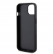 Karl Lagerfeld Saffiano Card Slot Metal Signaturfodral för iPhone 14 Svart