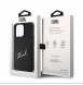 Karl Lagerfeld Saffiano Card Slot Metal Signature Case för iPhone 13 Pro Svart