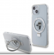 Karl Lagerfeld Ringställ Karl och Choupette MagSafe Fodral till iPhone 15 Vit
