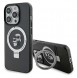 Karl Lagerfeld Ringställ Karl och Choupette MagSafe Fodral för iPhone 15 Pro Max Svart
