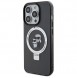 Karl Lagerfeld Ringställ Karl och Choupette MagSafe Fodral för iPhone 15 Pro Svart