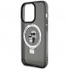 Karl Lagerfeld Ringställ Karl och Choupette MagSafe Fodral för iPhone 15 Pro Svart