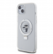 Karl Lagerfeld Ringställ Karl och Choupette MagSafe Fodral till iPhone 15 Plus Vit
