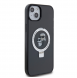 Karl Lagerfeld Ringställ Karl och Choupette MagSafe Fodral för iPhone 15 Plus Svart
