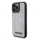Karl Lagerfeld Rhinestone Plate Metall Logotypfodral till iPhone 15 Pro Max Silver