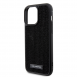 Karl Lagerfeld Rhinestone Plate Metall Logotypfodral för iPhone 15 Pro Max Svart