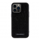 Karl Lagerfeld Rhinestone Plate Metall Logotypfodral för iPhone 15 Pro Max Svart