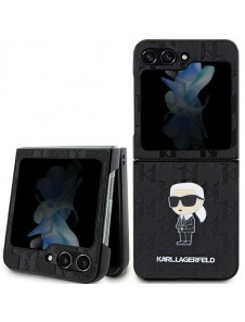 Karl Lagerfeld PU Saffiano Monogram Ikonik NFT Fodral till Samsung Galaxy Z Flip 5 Svart