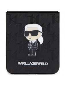 Karl Lagerfeld PU Saffiano Monogram Ikonik NFT Fodral till Samsung Galaxy Z Flip 5 Svart