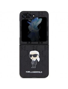 Karl Lagerfeld PU Saffiano Monogram Ikonik NFT Fodral till Samsung Galaxy Z Flip 5 Svart