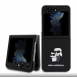 Karl Lagerfeld PU Saffiano Karl och Choupette NFT-fodral till Samsung Galaxy Z Flip 5 Svart
