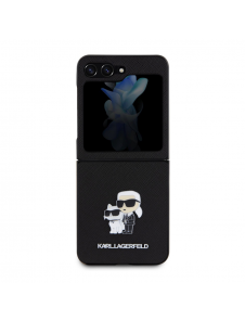 Karl Lagerfeld PU Saffiano Karl och Choupette NFT-fodral till Samsung Galaxy Z Flip 5 Svart