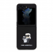 Karl Lagerfeld PU Saffiano Karl och Choupette NFT-fodral till Samsung Galaxy Z Flip 5 Svart