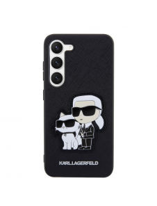 Karl Lagerfeld PU Saffiano Karl och Choupette NFT-fodral till Samsung Galaxy S23+ Svart