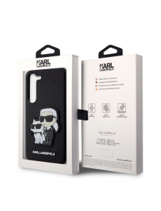 Karl Lagerfeld PU Saffiano Karl och Choupette NFT-fodral till Samsung Galaxy S23+ Svart