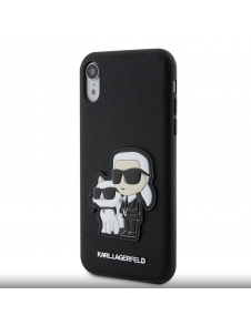 Karl Lagerfeld PU Saffiano Karl och Choupette NFT-fodral till iPhone XR Svart