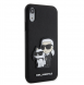 Karl Lagerfeld PU Saffiano Karl och Choupette NFT-fodral till iPhone XR Svart