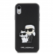 Karl Lagerfeld PU Saffiano Karl och Choupette NFT-fodral till iPhone XR Svart