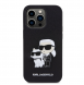 Karl Lagerfeld PU Saffiano Karl och Choupette NFT-fodral till iPhone 14 Pro Svart