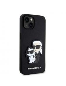 Karl Lagerfeld PU Saffiano Karl och Choupette NFT-fodral till iPhone 14 Svart