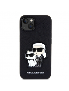 Karl Lagerfeld PU Saffiano Karl och Choupette NFT-fodral till iPhone 14 Svart