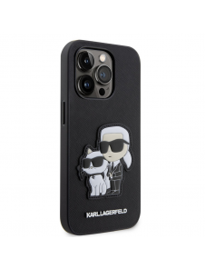 Karl Lagerfeld PU Saffiano Karl och Choupette NFT-fodral till iPhone 13 Pro Svart