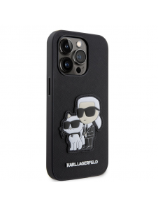 Karl Lagerfeld PU Saffiano Karl och Choupette NFT-fodral till iPhone 13 Pro Svart