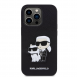 Karl Lagerfeld PU Saffiano Karl och Choupette NFT-fodral till iPhone 13 Pro Svart