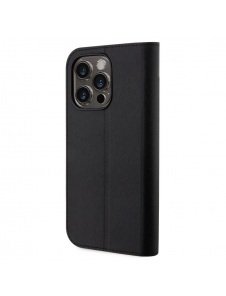 Karl Lagerfeld PU Saffiano Karl och Choupette NFT Bokfodral för iPhone 14 Pro Max Svart