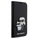 Karl Lagerfeld PU Saffiano Karl och Choupette NFT Bokfodral för iPhone 14 Pro Svart