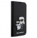 Karl Lagerfeld PU Saffiano Karl och Choupette NFT Bokfodral för iPhone 13 Pro Max Svart