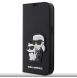 Karl Lagerfeld PU Saffiano Karl och Choupette NFT Bokfodral för iPhone 13 Pro Svart