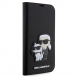 Karl Lagerfeld PU Saffiano Karl och Choupette NFT Bokfodral för iPhone 13 Pro Svart