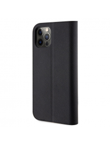 Karl Lagerfeld PU Saffiano Karl och Choupette NFT bokfodral för iPhone 12/12 Pro Svart