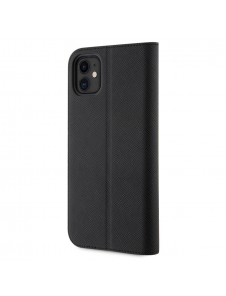 Karl Lagerfeld PU Saffiano Karl och Choupette NFT Bokfodral för iPhone 11 Svart