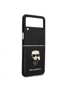 Karl Lagerfeld PU Saffiano Ikonik Fodral till Samsung Galaxy Z Flip 4 Svart