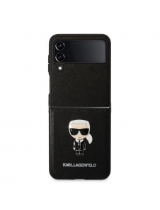 Karl Lagerfeld PU Saffiano Ikonik Fodral till Samsung Galaxy Z Flip 4 Svart