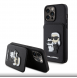 Karl Lagerfeld PU Saffiano Card Slot Stand Karl and Choupette Fodral till iPhone 15 Pro Max Svart