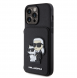 Karl Lagerfeld PU Saffiano Card Slot Stand Karl and Choupette Fodral till iPhone 15 Pro Max Svart
