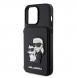 Karl Lagerfeld PU Saffiano Card Slot Stand Karl and Choupette Fodral till iPhone 15 Pro Max Svart
