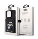 Karl Lagerfeld PU Saffiano Card Slot Stand Karl and Choupette Fodral till iPhone 15 Pro Svart