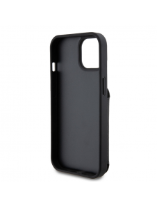 Karl Lagerfeld PU Saffiano Card Slot Stand Karl and Choupette Fodral till iPhone 15 Svart