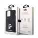 Karl Lagerfeld PU Saffiano Card Slot Metal Karl and Choupette Fodral för iPhone 15 Pro Max Svart