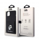 Karl Lagerfeld PU Saffiano Card Slot Metal Karl and Choupette Fodral till iPhone 15 Svart