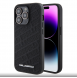 Karl Lagerfeld PU Quilted Pattern Case för iPhone 15 Pro Max Svart